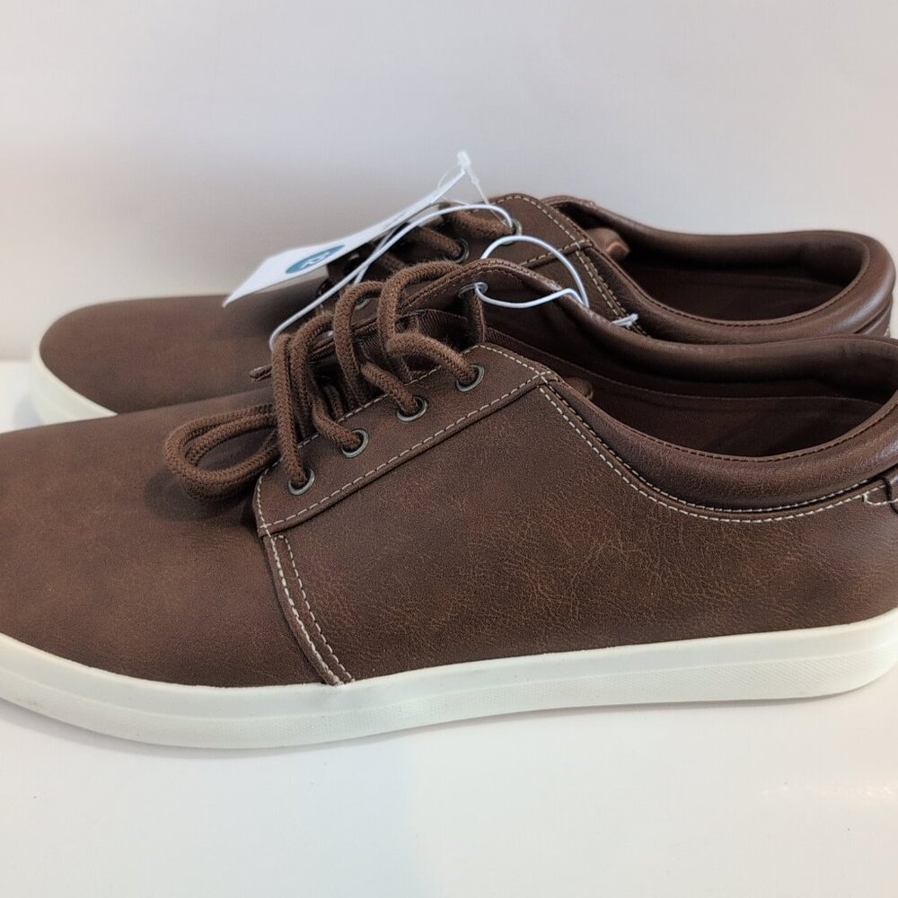 NWT Goodfellow & Co Men's Brown/Rome Sneakers 12 Ultimate Comfort Casual - Picture 2 of 5